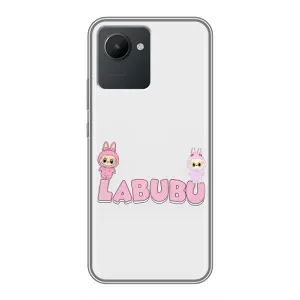 Чохол з принтом Лабубу для Realme C30 (Логотип Лабубу)