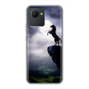 Чехлы с изображением разных животных для Realme C30 (Лошадь)