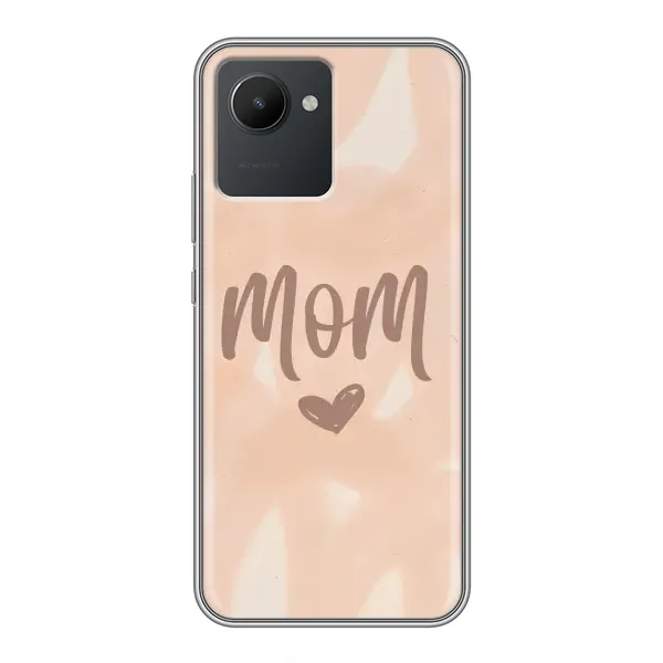 Чехол с рисунком «Love mom» для Realme C30 Чехол с рисунком «Love mom» для Realme C30