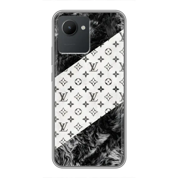 Чехол с рисунком «LV на белом» для Realme C30