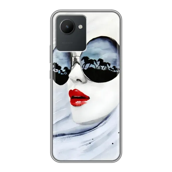 Чехол с рисунком «Любительница коней» для Realme C30 Чехол с рисунком «Любительница коней» для Realme C30