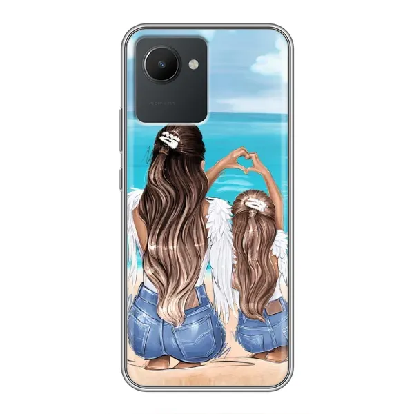 Чехол с рисунком «Мама и дочь» для Realme C30 Чехол с рисунком «Мама и дочь» для Realme C30