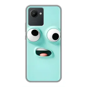 Чехол с рисунком «Забавное мятное лицо» для Realme C30