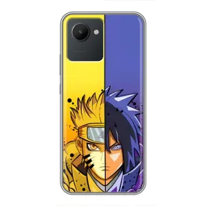 Купить Чохли на телефон з принтом Anime для Realme C30 (Naruto Vs Sasuke)