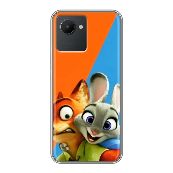 Чехол с рисунком «Ник и Хопс» для Realme C30