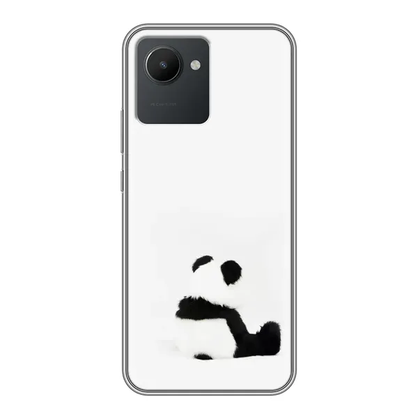 Чехол с рисунком «Панда обиделся» для Realme C30