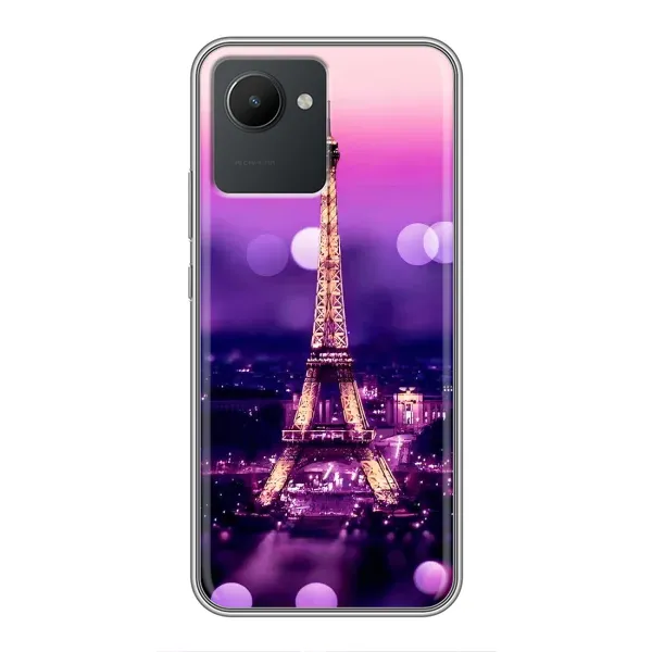 Чехол с рисунком «Париж башня» для Realme C30 Чехол с рисунком «Париж башня» для Realme C30