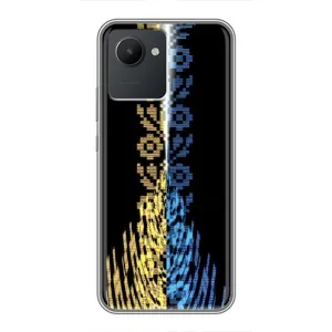 Силиконовый Чехол на Realme C30 (Патриотическая вышиванка)