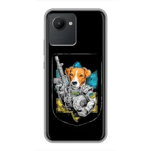 Чехол с принтом для Realme C30 (Патрон Воин)