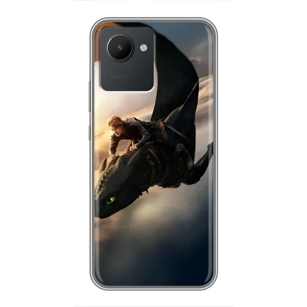 Чехол с рисунком «Полет Беззубика» для Realme C30 Чехол с рисунком «Полет Беззубика» для Realme C30