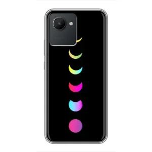 Чохол (ТПУ) з планетами на Realme C30 (Повнолуння)