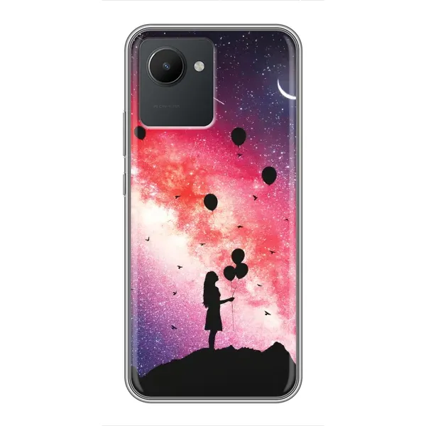Чехол с рисунком «Шарики в небе» для Realme C30 Чехол с рисунком «Шарики в небе» для Realme C30