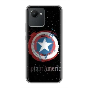 Чехол с Щитом Капитана Америки на Realme C30 (Щит Капитана)