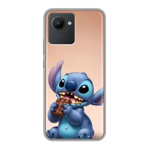Чохол з малюнком Стіч для Realme C30 (Стіч з шоколадом)