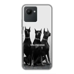 Чехол ДОБЕРМАН для Realme C30 (Три добермана)