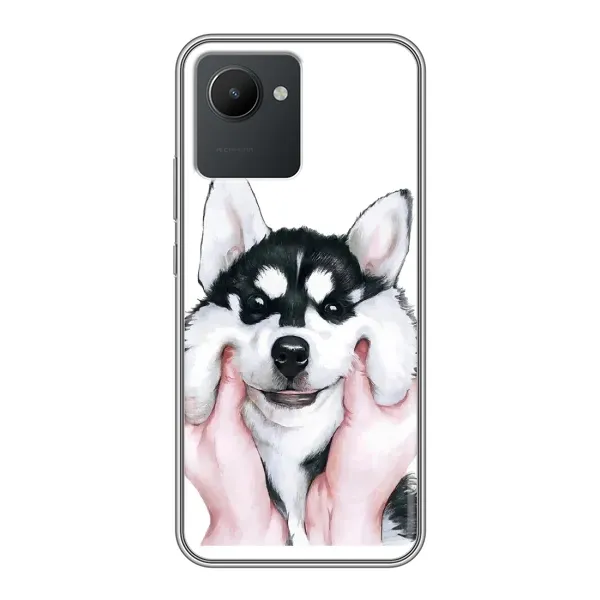 Чехол с рисунком «Собака Хаски» для Realme C30 Чехол с рисунком «Собака Хаски» для Realme C30
