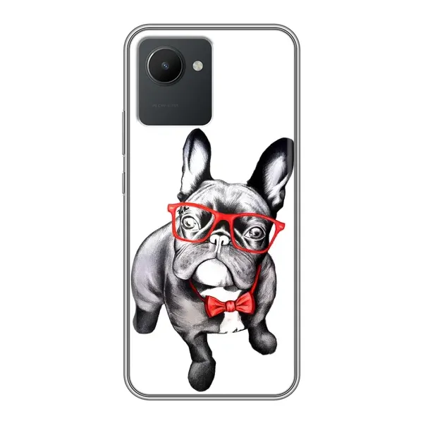 Чехол с рисунком «В очках» для Realme C30 Чехол с рисунком «В очках» для Realme C30