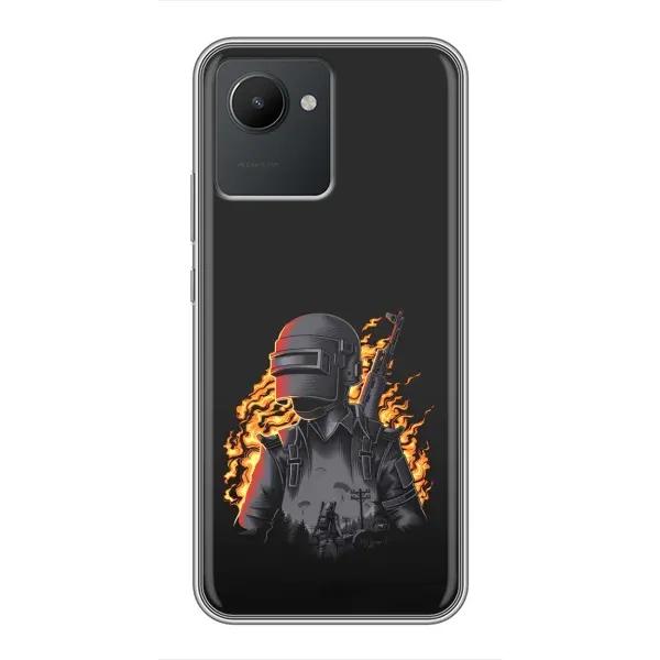 Чехол с рисунком «В огне» для Realme C30 Чехол с рисунком «В огне» для Realme C30