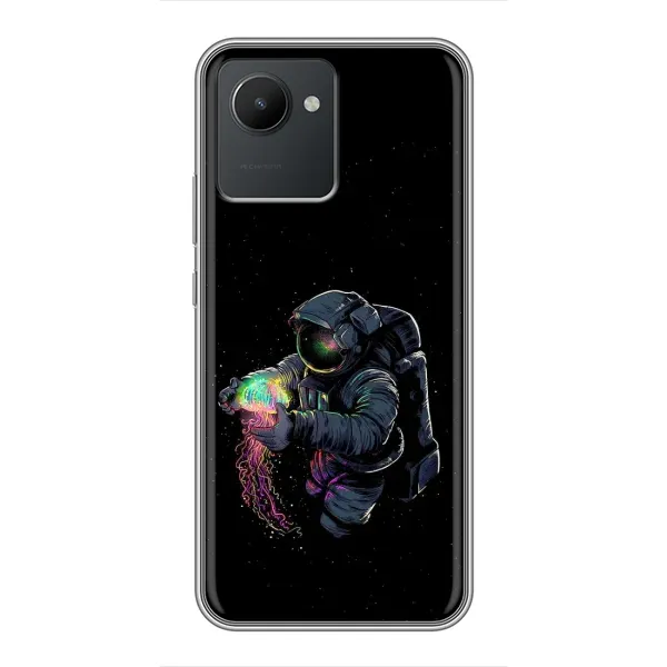 Чехол с рисунком «В руках земля» для Realme C30 Чехол с рисунком «В руках земля» для Realme C30