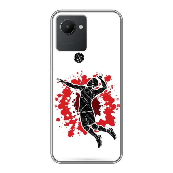 Чехол с рисунком «Волейболист» для Realme C30 Чехол с рисунком «Волейболист» для Realme C30