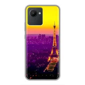 Чехол с Эйфелевой башней на Realme C30 (Яркая башня)