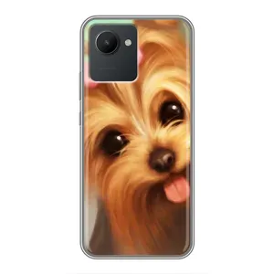 Чехол (ТПУ) Милые собачки для Realme C30 (Йоршенский терьер)