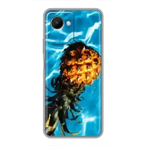 Чохол з зображенням смачної їжі для Realme C30s (Ананас)