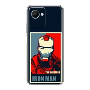 Чехол Супергерой Железный человек на Realme C30s (Art Iron man)