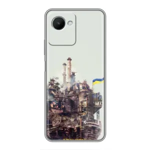 Чехлы на военную тематику для Realme C30s (Азовсталь)