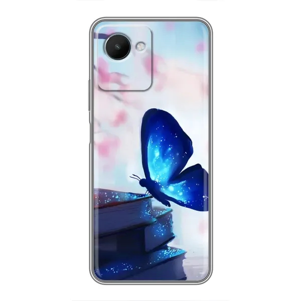 Чехол с рисунком «Бабочка синяя» для Realme C30s Чехол с рисунком «Бабочка синяя» для Realme C30s