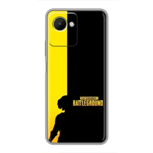 Чохол (TPU) з картинкою "Лого Пабг" на Реалмі с30s (Battlegrounds)
