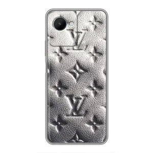Текстурный Чехол Louis Vuitton для Реалми с30s (Бежевый ЛВ)