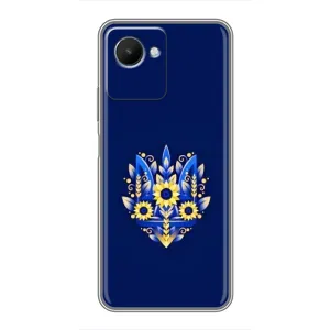 Чехол Укр Символика для Realme C30s (Цветущий Герб)