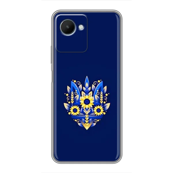 Чехол с рисунком «Цветущий Герб» для Realme C30s