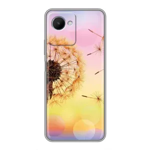 Силиконовый Чехол с одуванчиками на Realme C30s (Цветок-одуванчик)