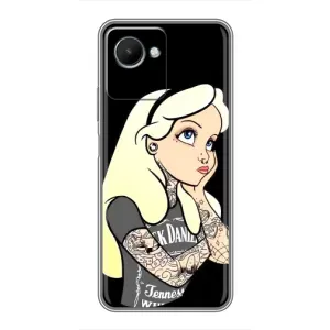 Чехол Стильные девушки на Realme C30s (Девушка обиделась)