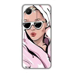 Чехол с картинкой Модные Девчонки Realme C30s (Девушка в халате)