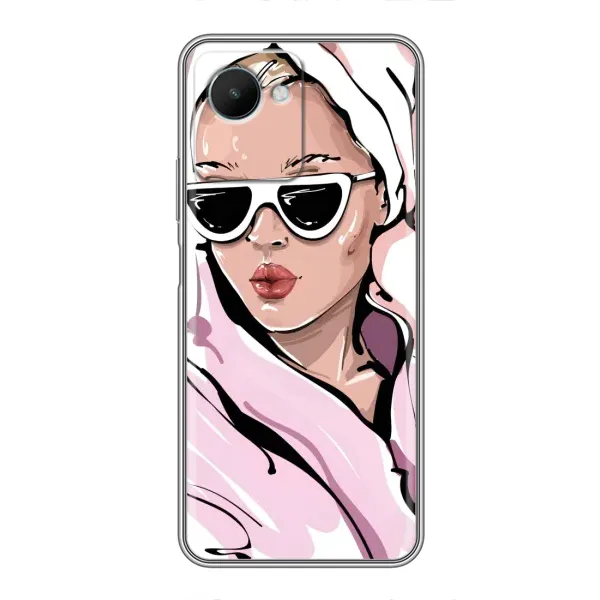 Чехол с рисунком «Девушка в халате» для Realme C30s Чехол с рисунком «Девушка в халате» для Realme C30s