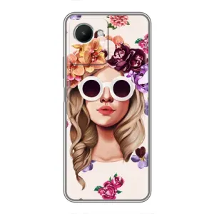 Чехол с картинкой Модные Девчонки Realme C30s (Девушка в очках)