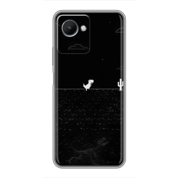 Чехол с рисунком «Динозаврик» для Realme C30s Чехол с рисунком «Динозаврик» для Realme C30s