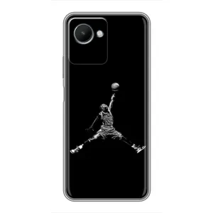 Силиконовый Чехол Nike Air Jordan на Реалми с30s (Джордан)