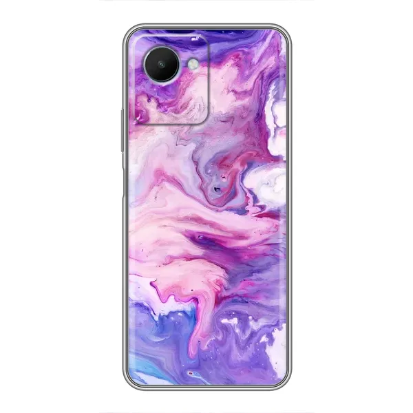Чехол с рисунком «Фиолетовый мрамор» для Realme C30s Чехол с рисунком «Фиолетовый мрамор» для Realme C30s