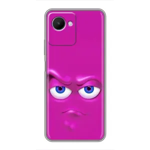 Чохли (ТПУ) (смішні стікери) для Realme C30s (Хитра мордочка)
