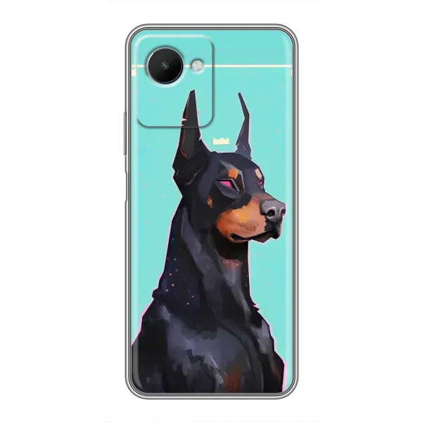 Чехол с рисунком «Король доберман» для Realme C30s Чехол с рисунком «Король доберман» для Realme C30s