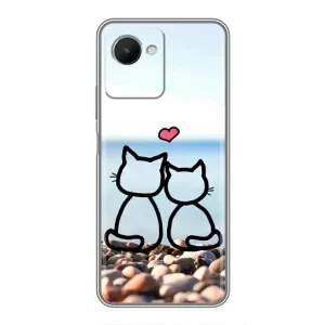 Силіконові Чохли Коханій людині для Realme C30s (Котейки)