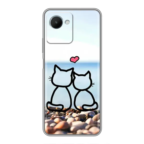 Чехол с рисунком «Котейки» для Realme C30s Чехол с рисунком «Котейки» для Realme C30s