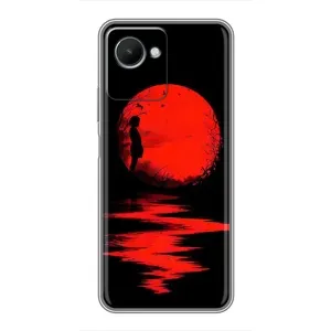 Летний Чехол на Realme C30s (Красный Закат)