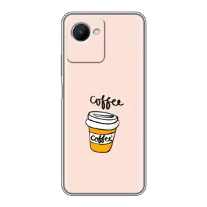 Чохол з зображенням смачної їжі для Realme C30s (Кружка Кави)