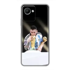 Чехлы Лео Месси Аргентина для Realme C30s (Кубок Мира)