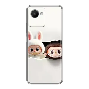 Чехол с принтом Лабубу для Realme C30s (Фигурки Labubu)